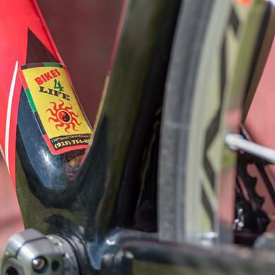 road bike close up sticker